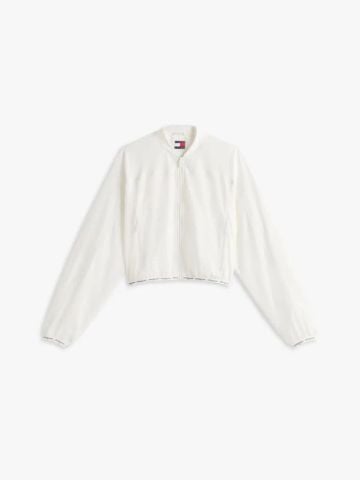 Tommy Hilfiger - Áo Bomber Nữ Logo Tape Water Repellent Bomber Jacket - 4