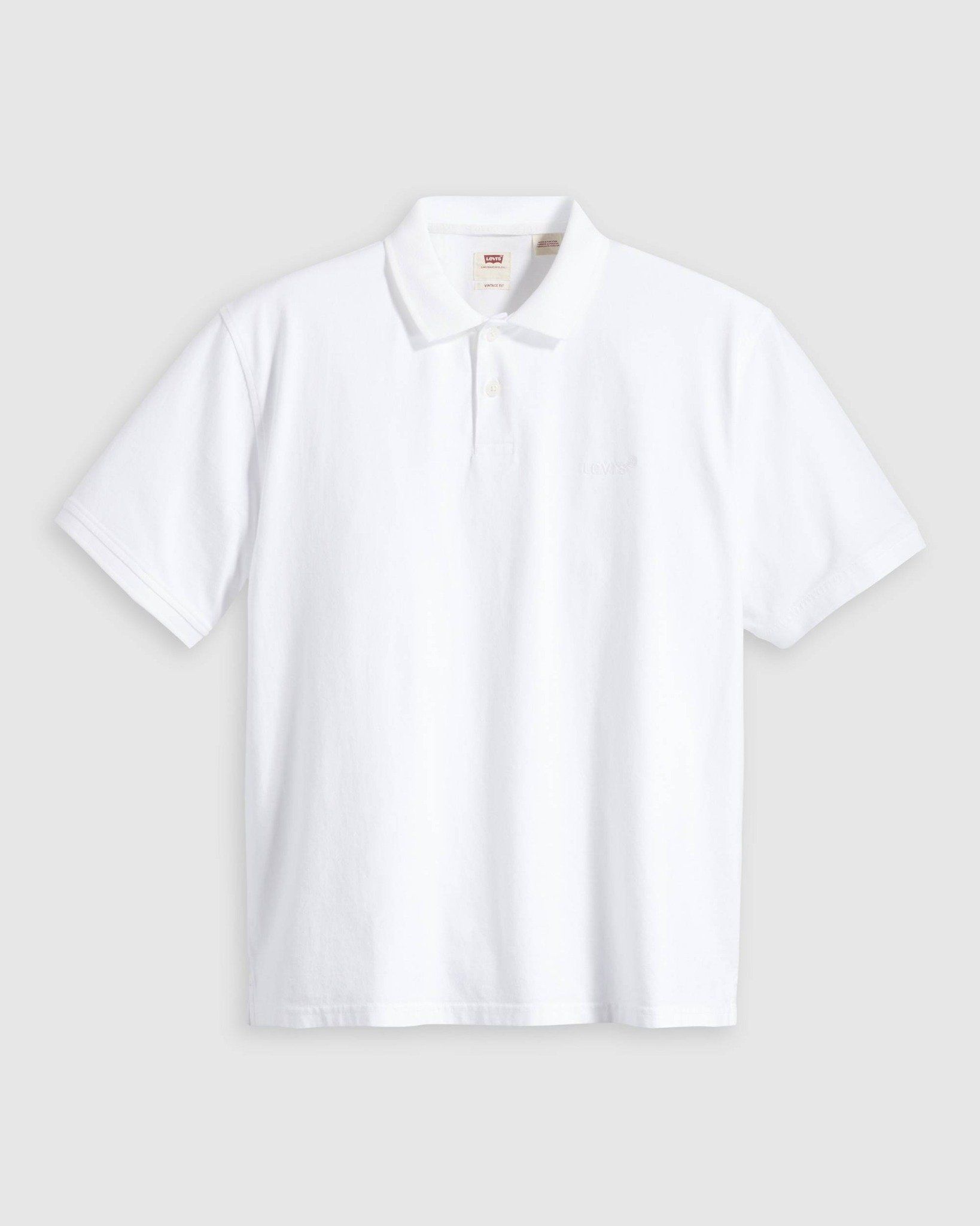Levi's - Áo polo nam Relaxed Authentic Polo Shirt - White