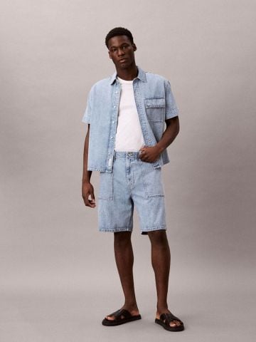 Calvin Klein - Áo Sơ Mi Nam Denim Utility Button-Down Shirt - 3