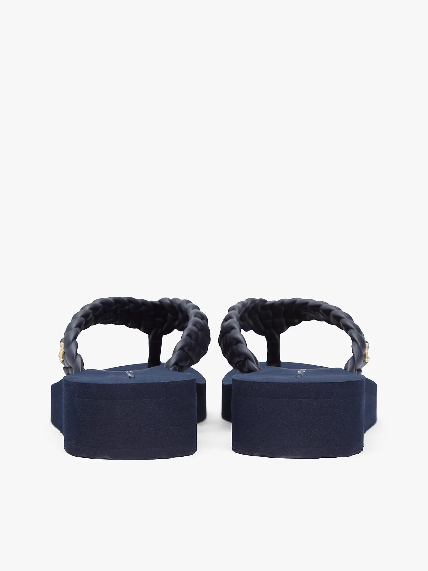 Tommy Hilfiger - Dép xỏ ngón nữ Th Wedge Cornrow Beach Sandal