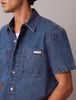 Calvin Klein - Áo Sơ Mi Nam Boxy Denim Short Sleeve Shirt