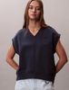 Calvin Klein - Áo Nỉ Nữ Sl Monogram V Neck Cotton Terry Vest