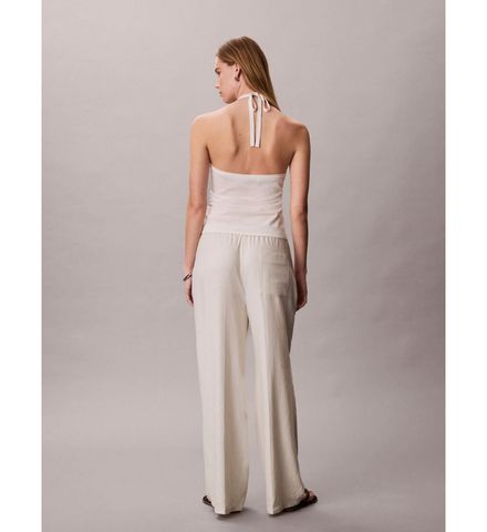 Calvin Klein - Áo Yếm Nữ Linen Blend Halter Top