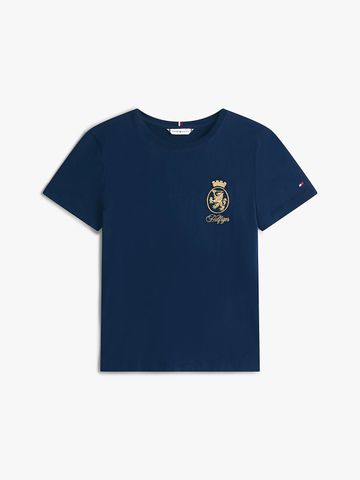 Tommy Hilfiger - Áo thun tay ngắn nữ TH Crest Embroidery Crew Neck T-Shirt