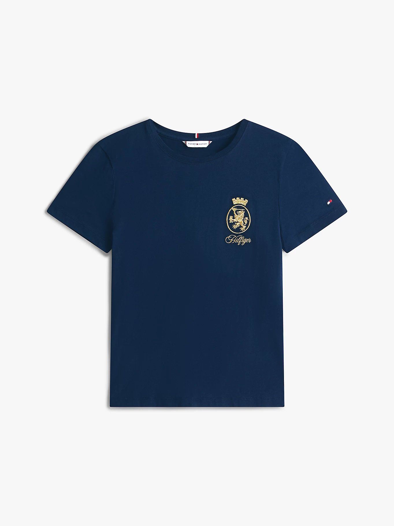 Tommy Hilfiger - Áo thun tay ngắn nữ TH Crest Embroidery Crew Neck T-Shirt