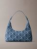 Calvin Klein - Túi Đeo Vai Nữ Denim Allover Emblem Logo Shoulder Bag