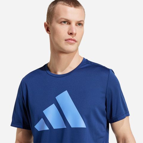 adidas - Áo thun chạy bộ Nam Men's Adidas Run It T-Shirt - Blue
