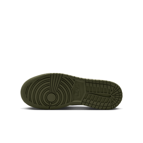 Nike - Giày Thời Trang Nam Big Kids' Air Jordan 1 Low Medium Olive and Summit White