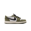 Nike - Giày Thời Trang Nam Big Kids' Air Jordan 1 Low Medium Olive and Summit White