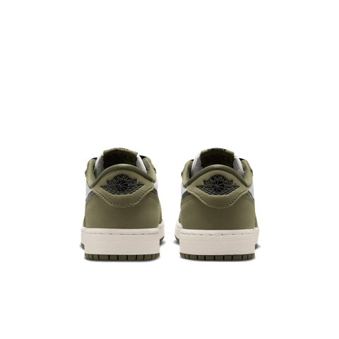 Nike - Giày Thời Trang Nam Big Kids' Air Jordan 1 Low Medium Olive and Summit White