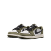 Nike - Giày Thời Trang Nam Big Kids' Air Jordan 1 Low Medium Olive and Summit White