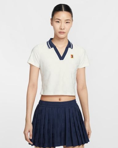 Nike - Áo Tay Ngắn Thể Thao Nữ NikeCourt Court Collection Dri-FIT Cropped Tennis Polo