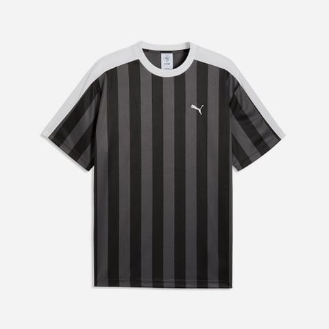 Puma - Áo Tay Ngắn Thể Thao Nam ESS T7 Relaxed Striped Football Jersey