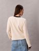 Calvin Klein - Áo len thời trang nữ Long Sleeve Waffle T-shirt