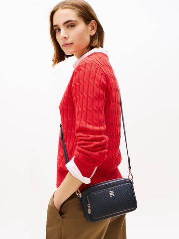 Tommy Hilfiger - Túi đeo chéo nữ Hilfiger Icon Embossed TH Monogram Camera Bag - 4