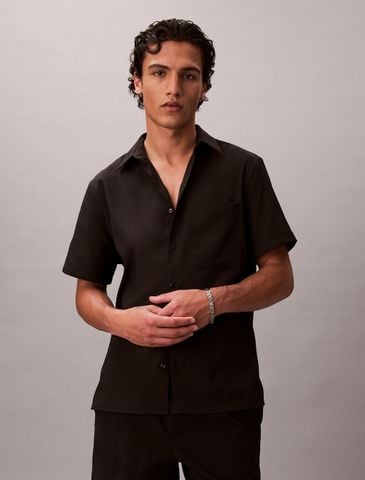 Calvin Klein - Áo Sơ Mi Nam Seersucker Short Sleeve Shirt
