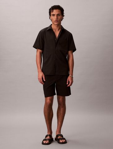 Calvin Klein - Áo Sơ Mi Nam Seersucker Short Sleeve Shirt