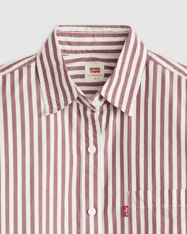 Levi's - Áo sơ mi tay dài nữ Harlie Boyfriend Shirt - Brown - 3
