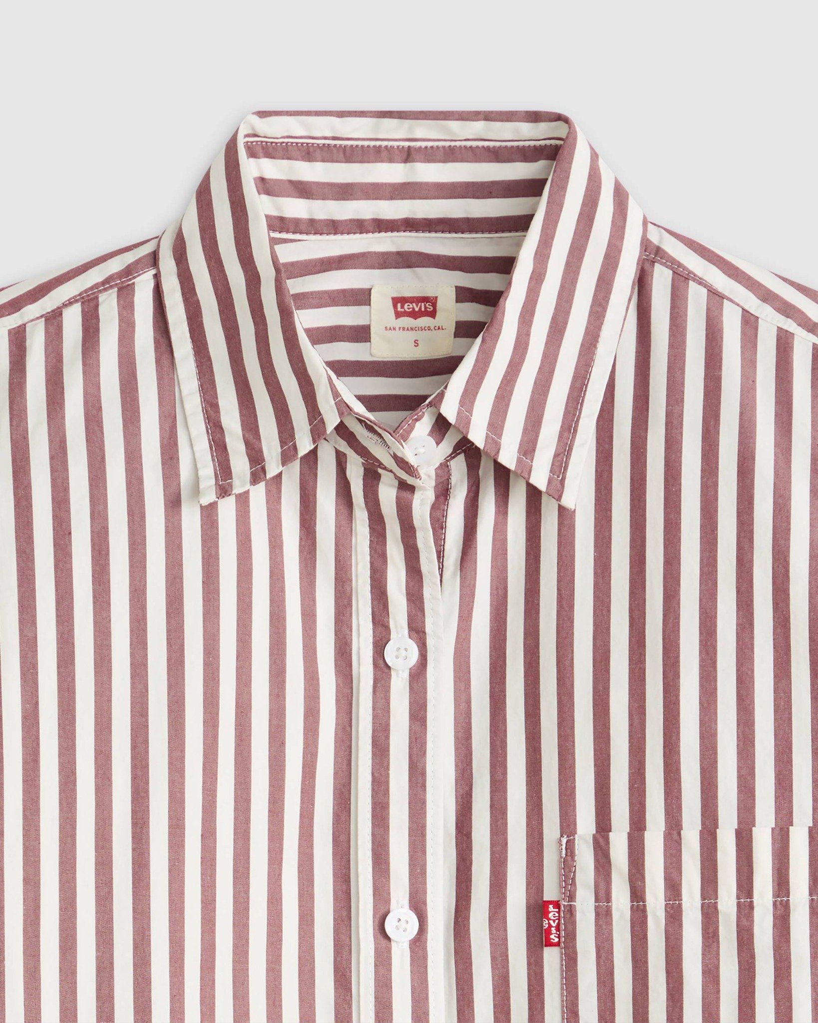 Levi's - Áo sơ mi tay dài nữ Harlie Boyfriend Shirt - Brown