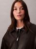 Calvin Klein - Áo phao ấm nữ Faux Leather Insulated Bomber