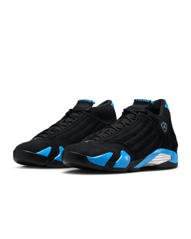 Nike - Giày Thời Trang Nam Air Jordan 14 Retro Black And University Blue