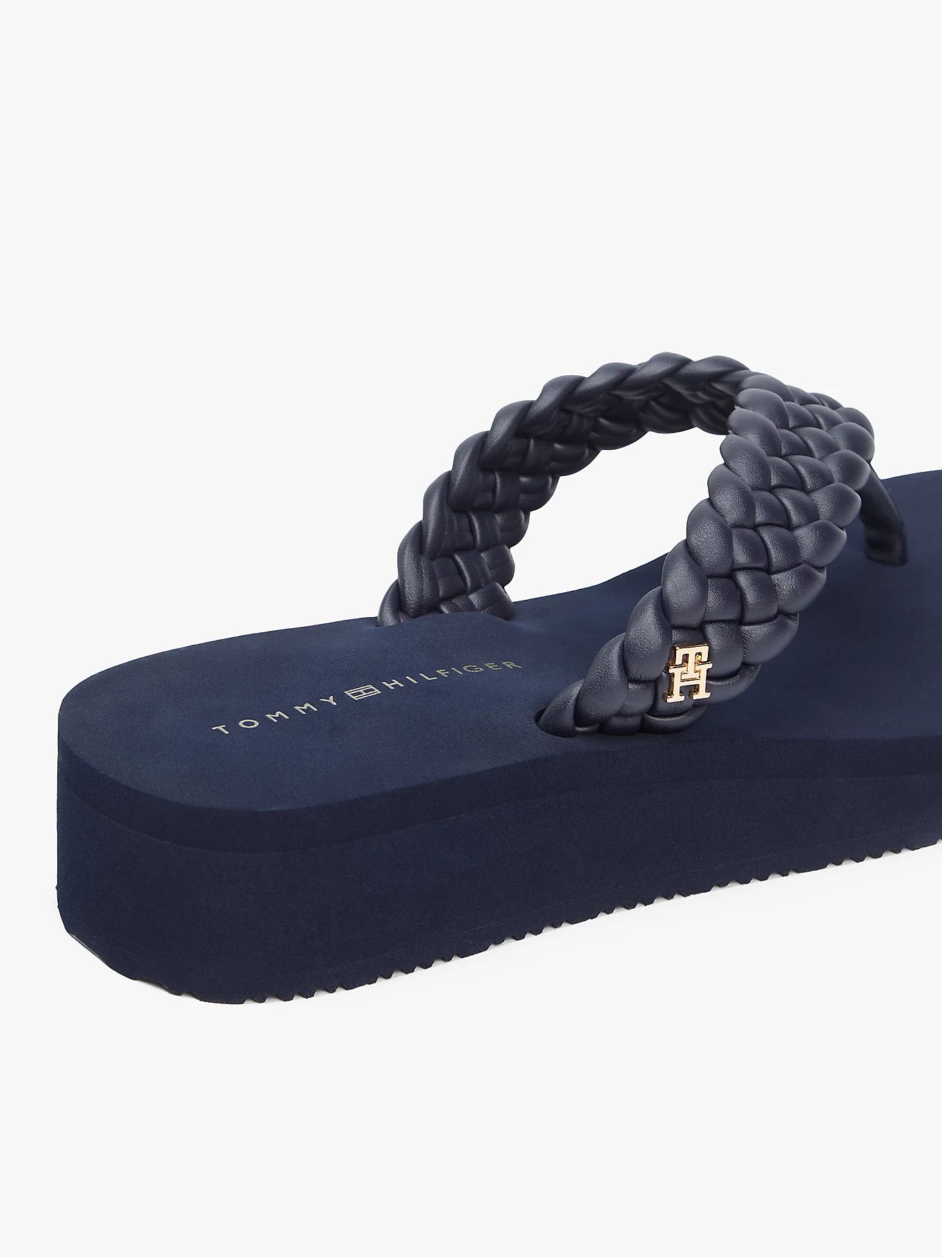 Tommy Hilfiger - Dép xỏ ngón nữ Th Wedge Cornrow Beach Sandal