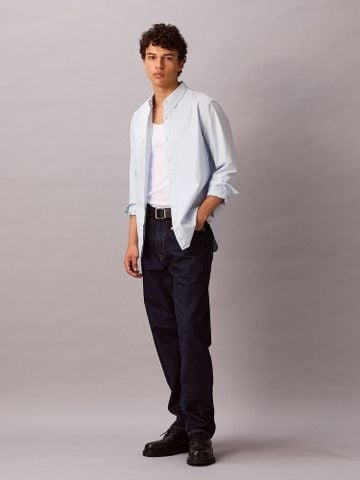 Calvin Klein - Áo sơ mi tay dài nam Solid Classic Oxford Button-Down Shirt
