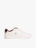 Tommy Hilfiger - Giày nữ Leather TH Monogram Plaque Court Trainers
