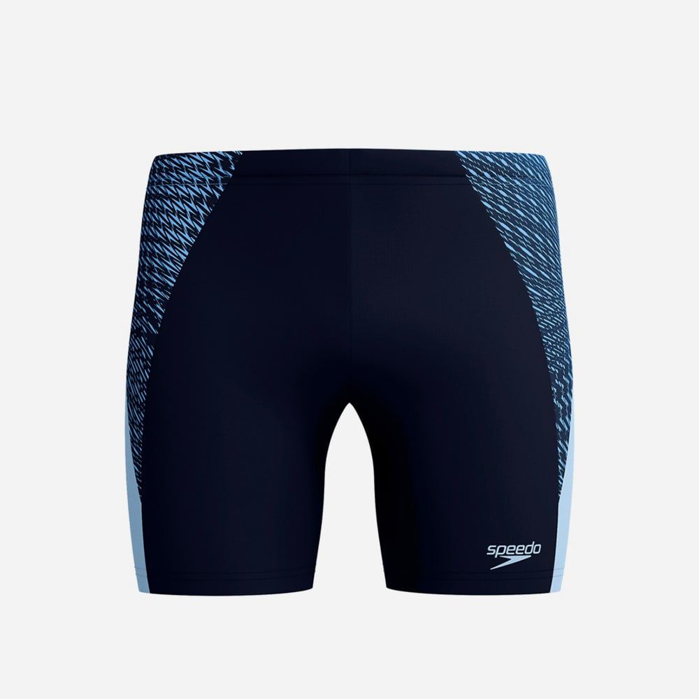 Speedo - Quần bơi nam End+ Max Splice Mid Blue Jammers