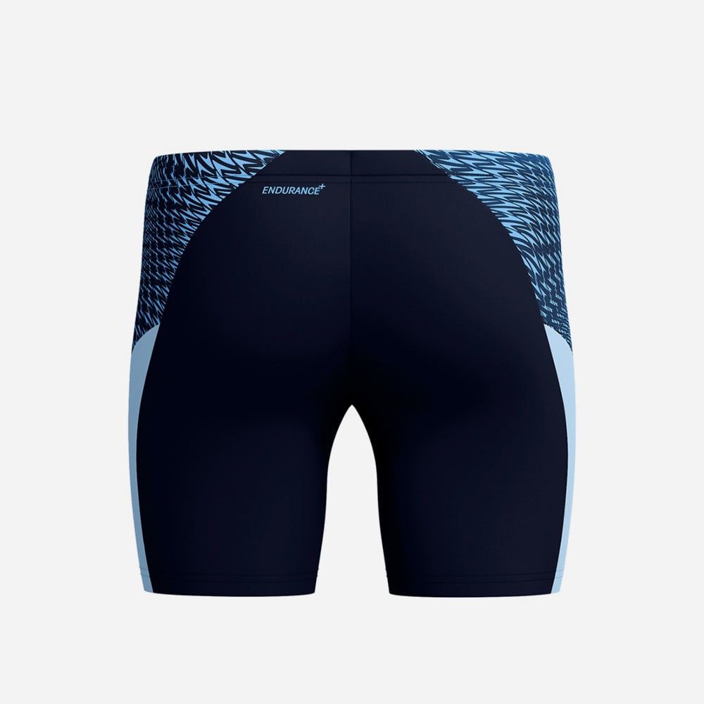 Speedo - Quần bơi nam End+ Max Splice Mid Blue Jammers
