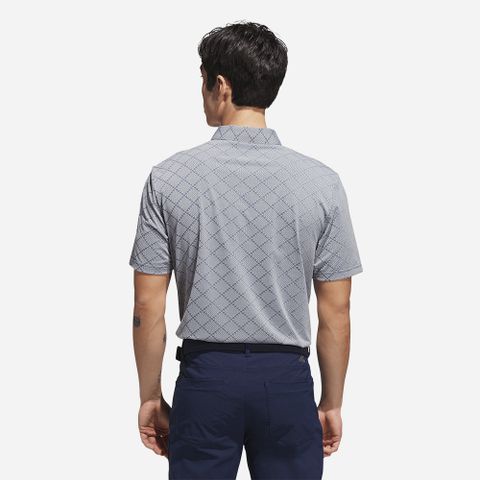 adidas - Áo thun có cổ đánh gôn Nam Ultimate365 Hounds Jacquard Polo Shirt - Gray