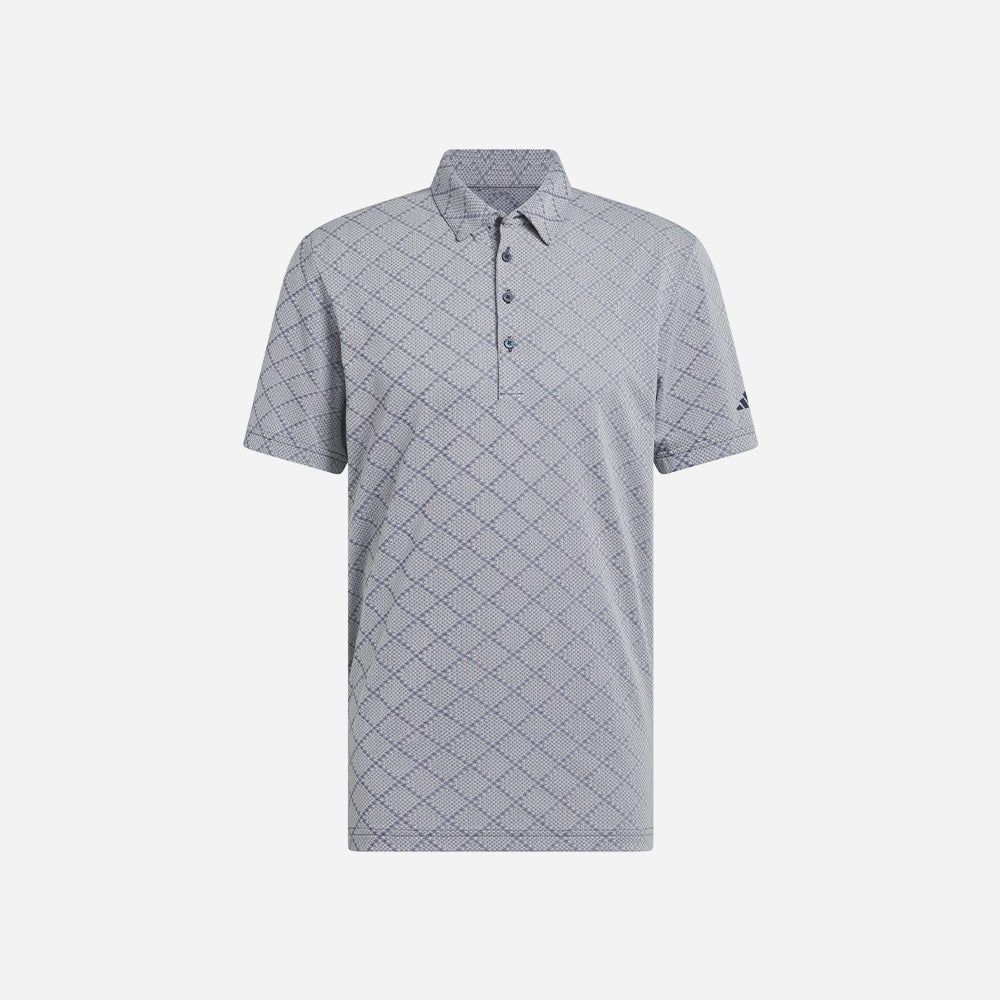 adidas - Áo thun có cổ đánh gôn Nam Ultimate365 Hounds Jacquard Polo Shirt - Gray