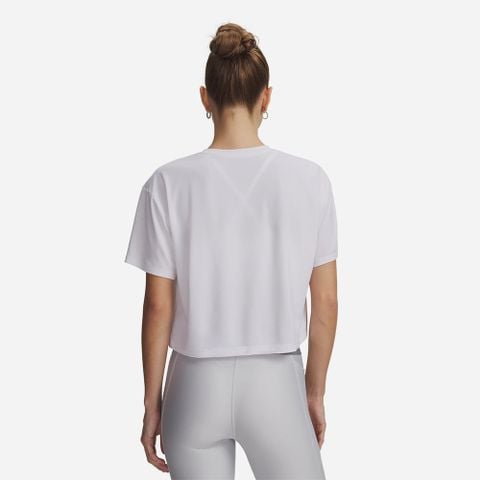 Under Armour - Áo Tay Ngắn Thể Thao Nữ Tech Branded Crop Short Sleeve