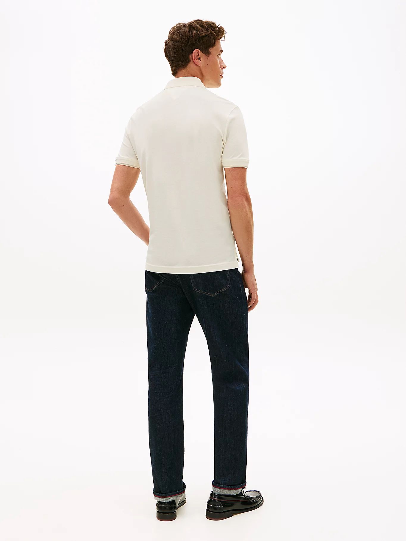 Tommy Hilfiger - Áo thun có cổ polo tay ngắn nam Regular Zip Placket Pique Polo Shirt