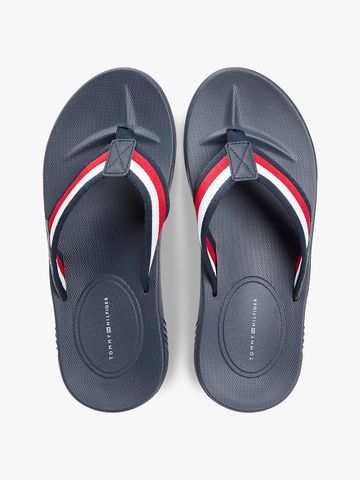 Tommy Hilfiger - Dép Xỏ Ngón Nam Contoured Footbed Signature Tape Flip-Flops