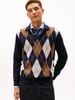 Tommy Hilfiger - Áo len tay dài nam Argyle Rugby Collar Jumper