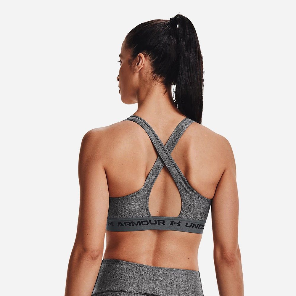 Under Armour - Áo ngực nữ thể thao Ua Crossback Mid Heather Bra Training