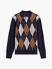 Tommy Hilfiger - Áo len tay dài nam Argyle Rugby Collar Jumper