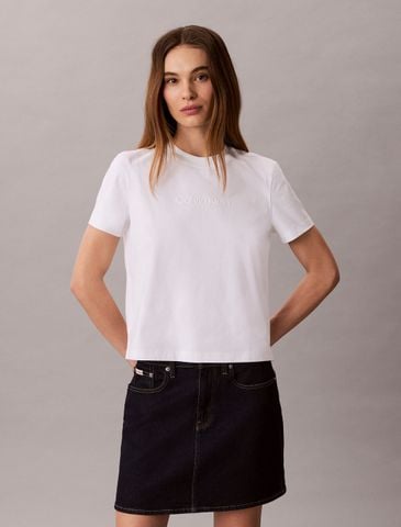 Calvin Klein - Áo Thun Nữ Cooling Jersey Crew Tee