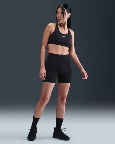 Nike - Quần lửng ống bó thể thao Nữ Universa Women's High-Waisted 12.5cm (approx.) Biker Shorts with No Front Seam