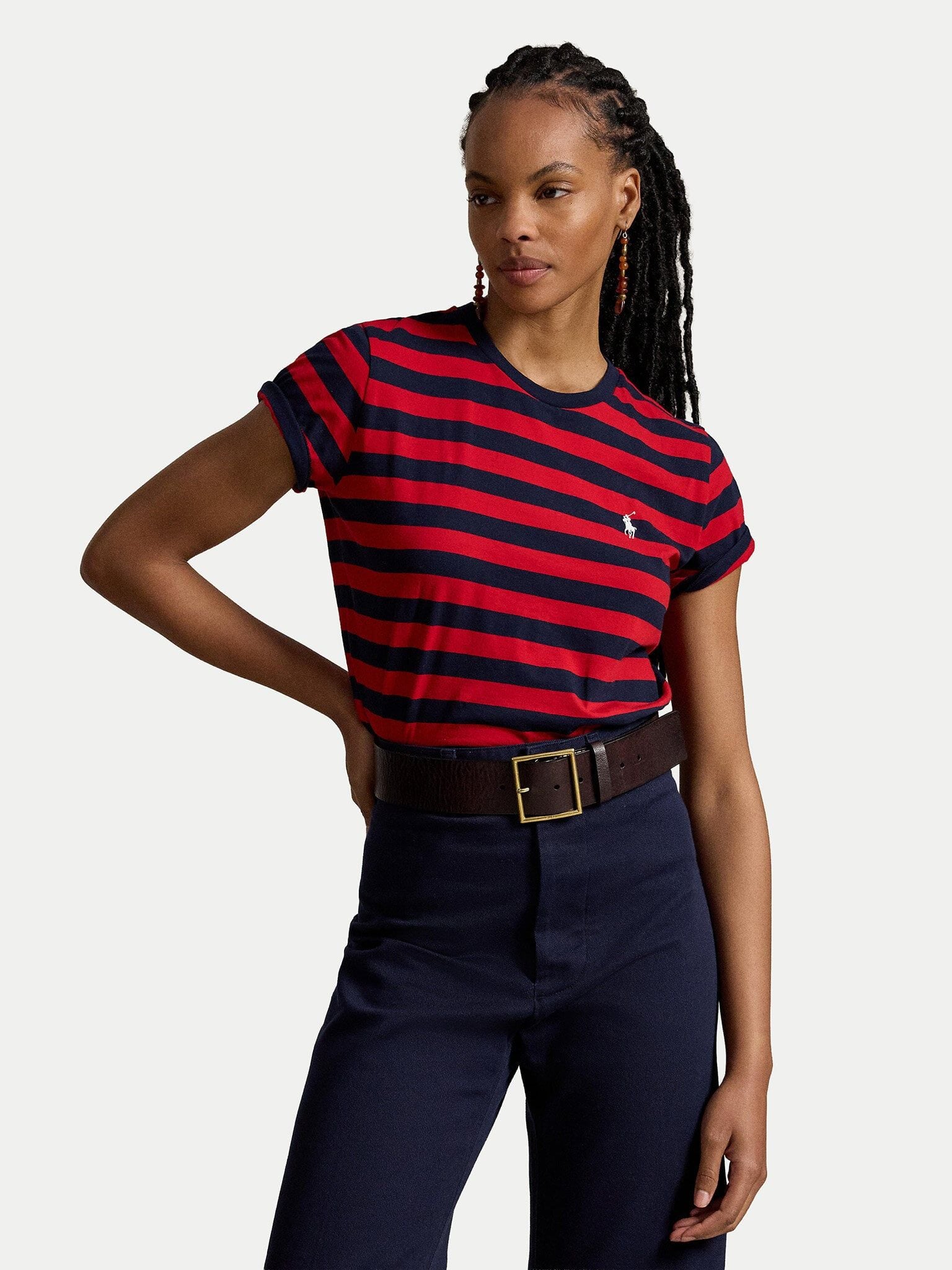 Ralph Lauren - Áo Thun Tay Ngắn Nữ Knit T-Shirt Cotton Jersey
