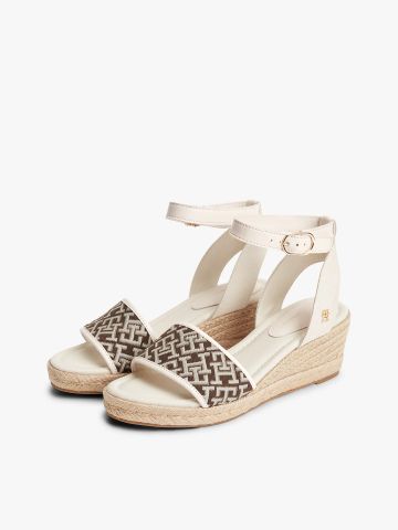 Tommy Hilfiger - Giày Đế Cao Nữ Logo Plaque Jacquard Wedge Heel Espadrilles