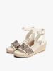 Tommy Hilfiger - Giày Đế Cao Nữ Logo Plaque Jacquard Wedge Heel Espadrilles