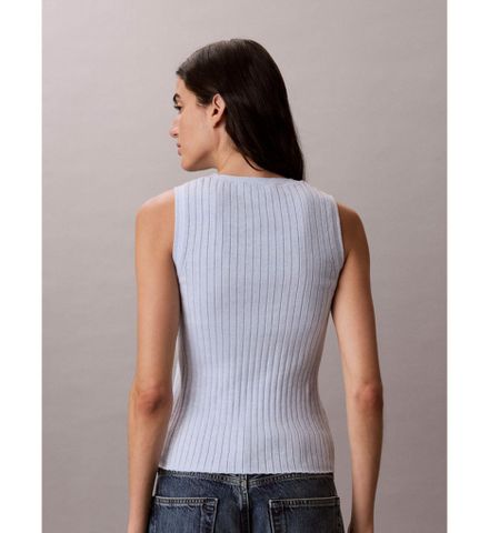 Calvin Klein - Áo Thun Ba Lỗ Nữ Cotton Rib Tank - 2