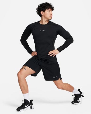 Nike - Áo ôm tay dài thể thao Nam Nike Pro Warm Men's Long-Sleeve Top