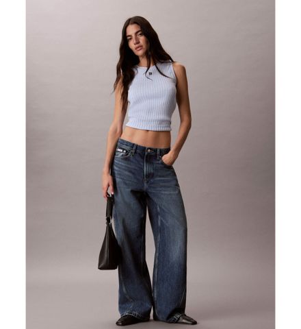 Calvin Klein - Áo Thun Ba Lỗ Nữ Cotton Rib Tank