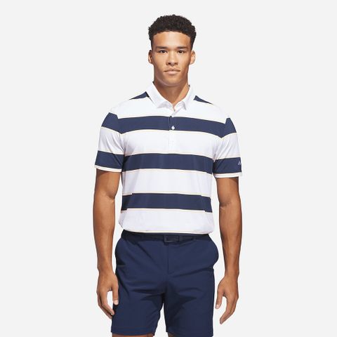 Adidas - Áo Polo Golf Nam Ultimate Plus Jumbo Striped