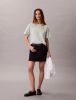 Calvin Klein - Áo Thun Tay Ngắn Nữ Cropped Boxy Graphic Tee