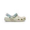 Crocs - Giày Trẻ Em Classic Clog K Denim Flower Summit White