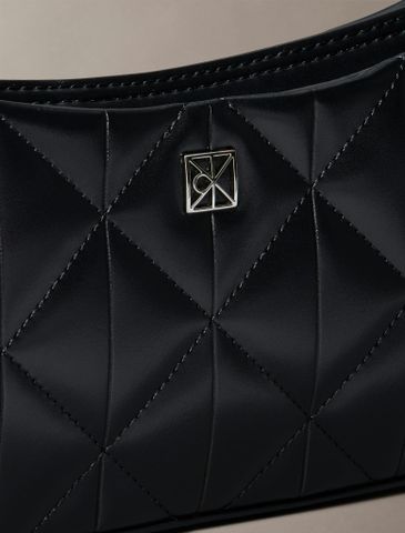 Calvin Klein - Túi xách nữ Quilted Emblem Logo Small Shoulder Bag